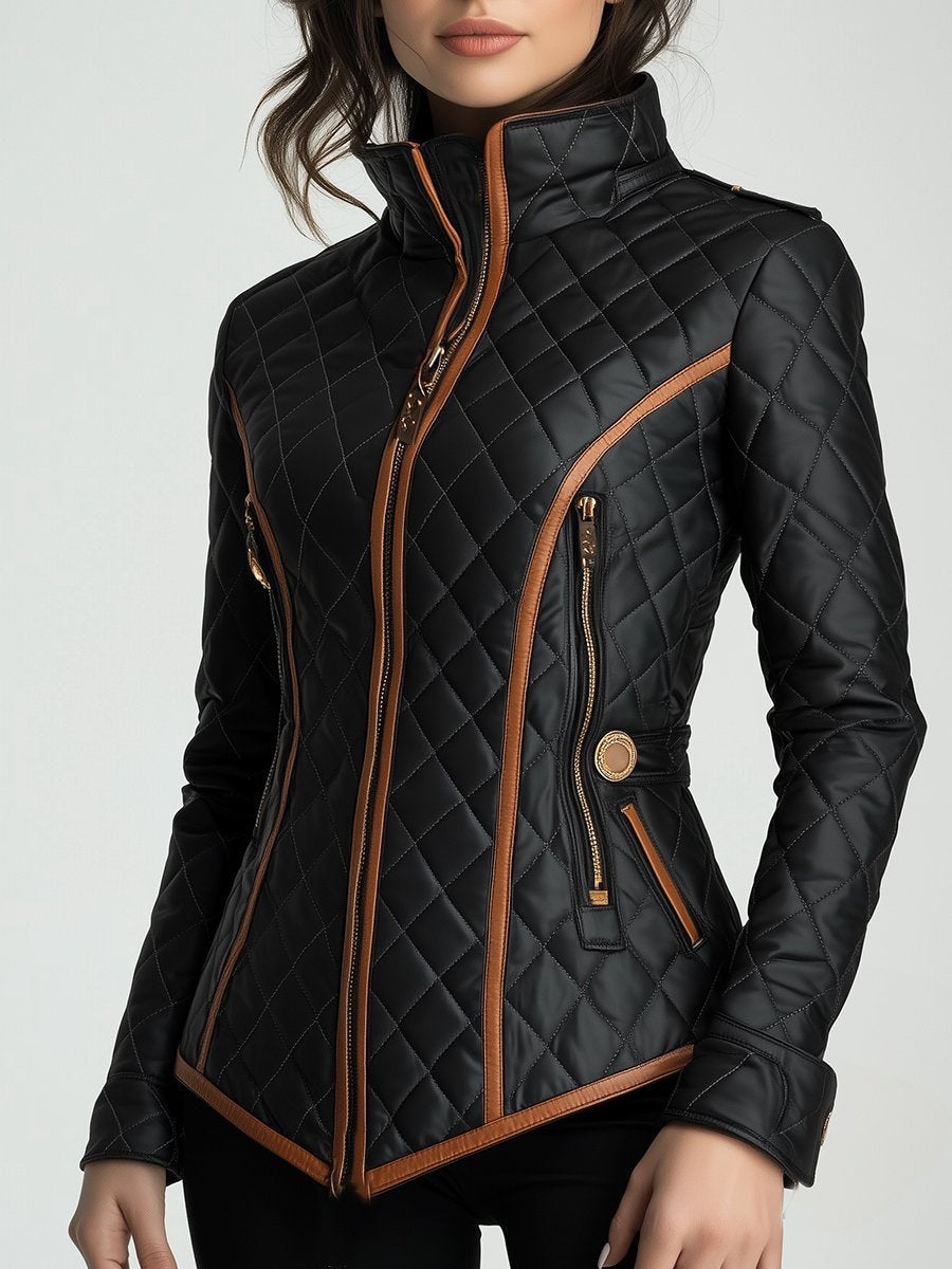 Paulina | Elegant Quilted Jacket with Zipper