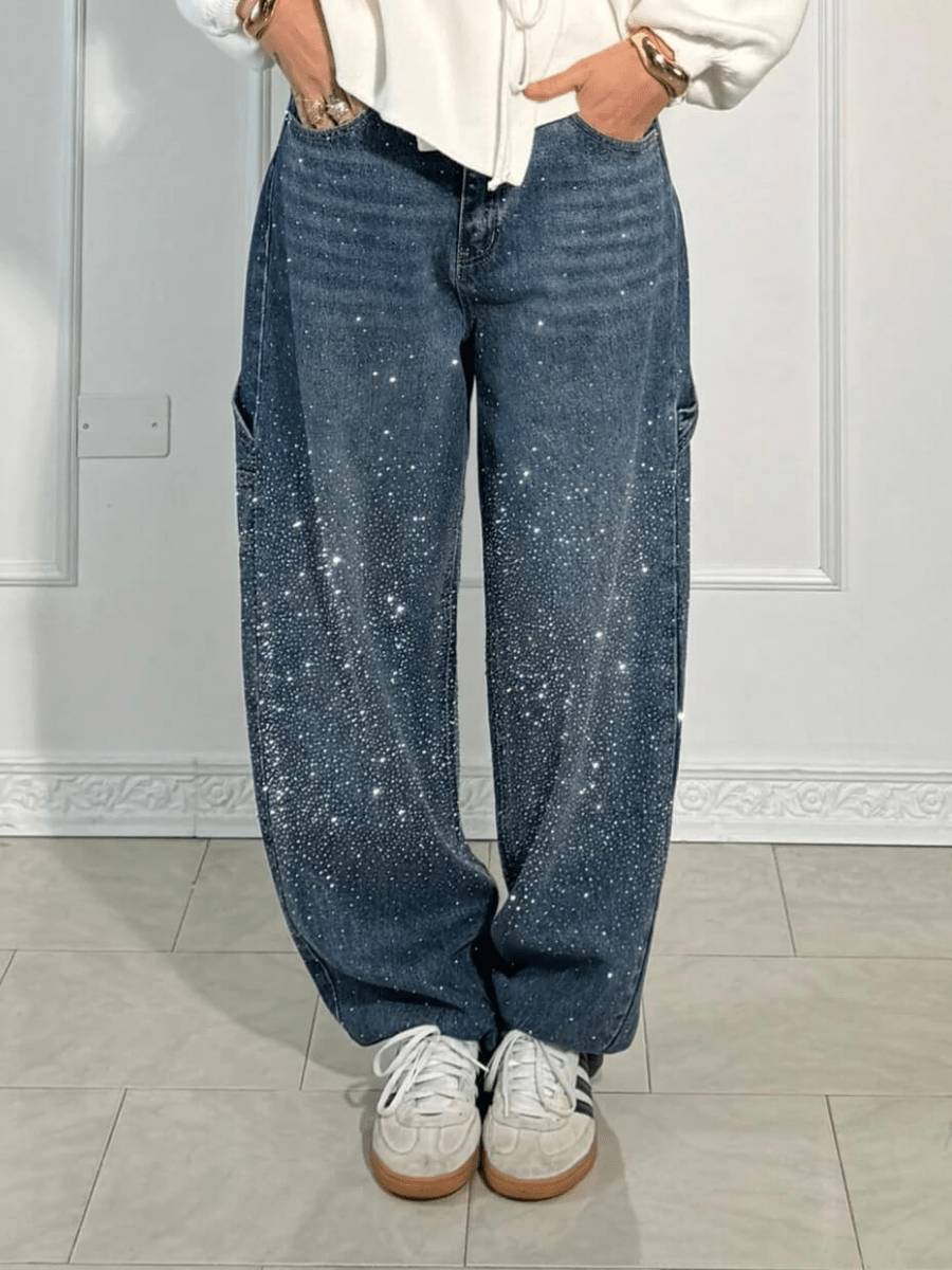 Kerensa | Casual Chic Glitter Balloon Jeans