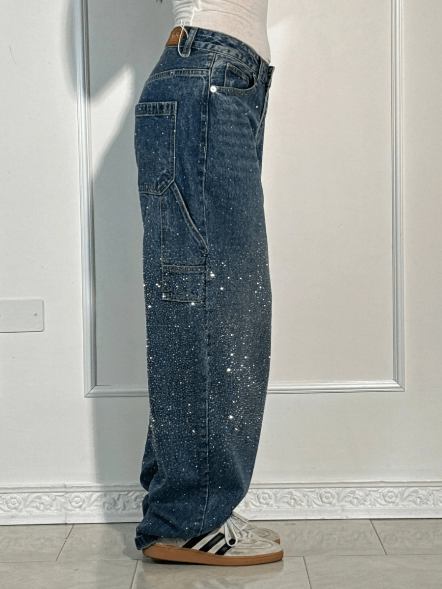Kerensa | Casual Chic Glitter Balloon Jeans