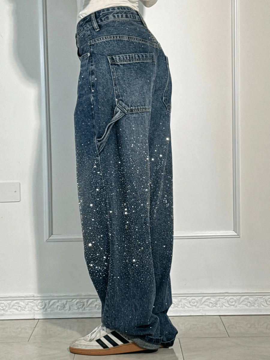 Kerensa | Casual Chic Glitter Balloon Jeans