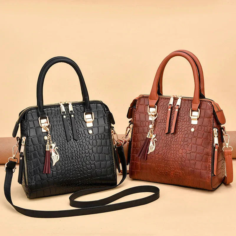 Winona | Luxury Crocodile-Embossed Bag