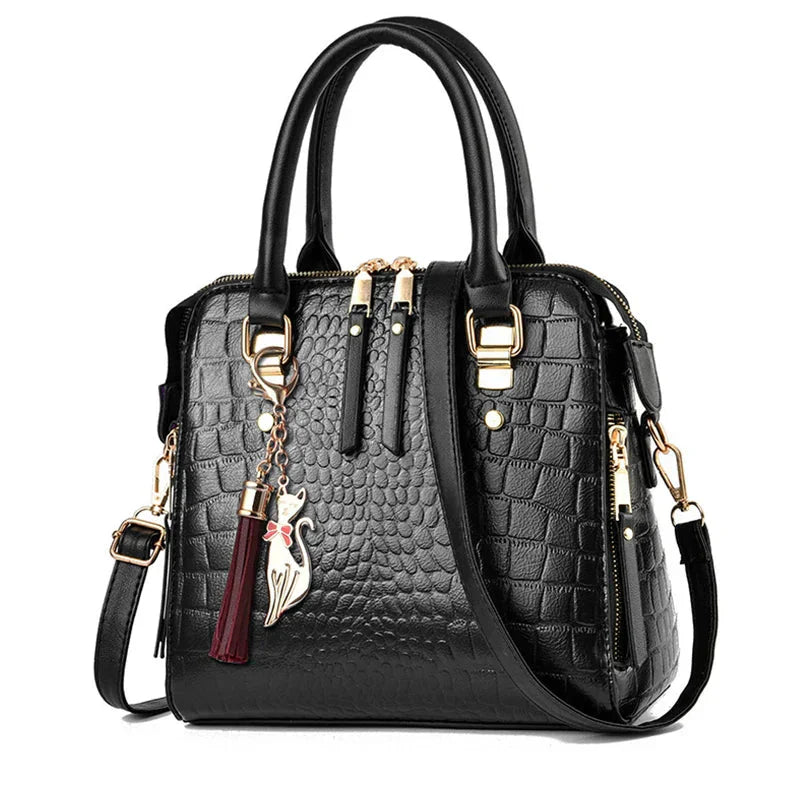 Winona | Luxury Crocodile-Embossed Bag