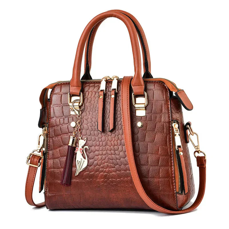 Winona | Luxury Crocodile-Embossed Bag