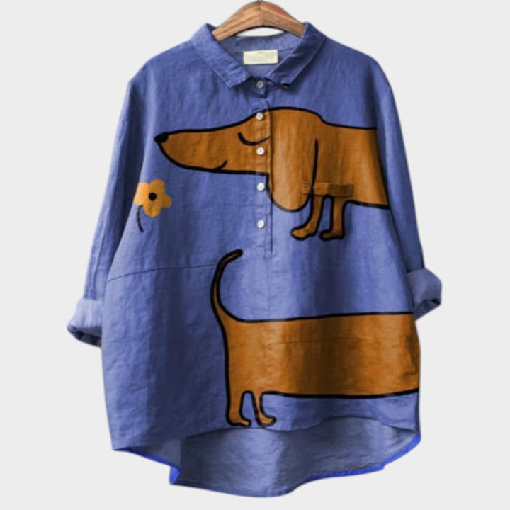 Xyrelle | Oversized Printed Shirt