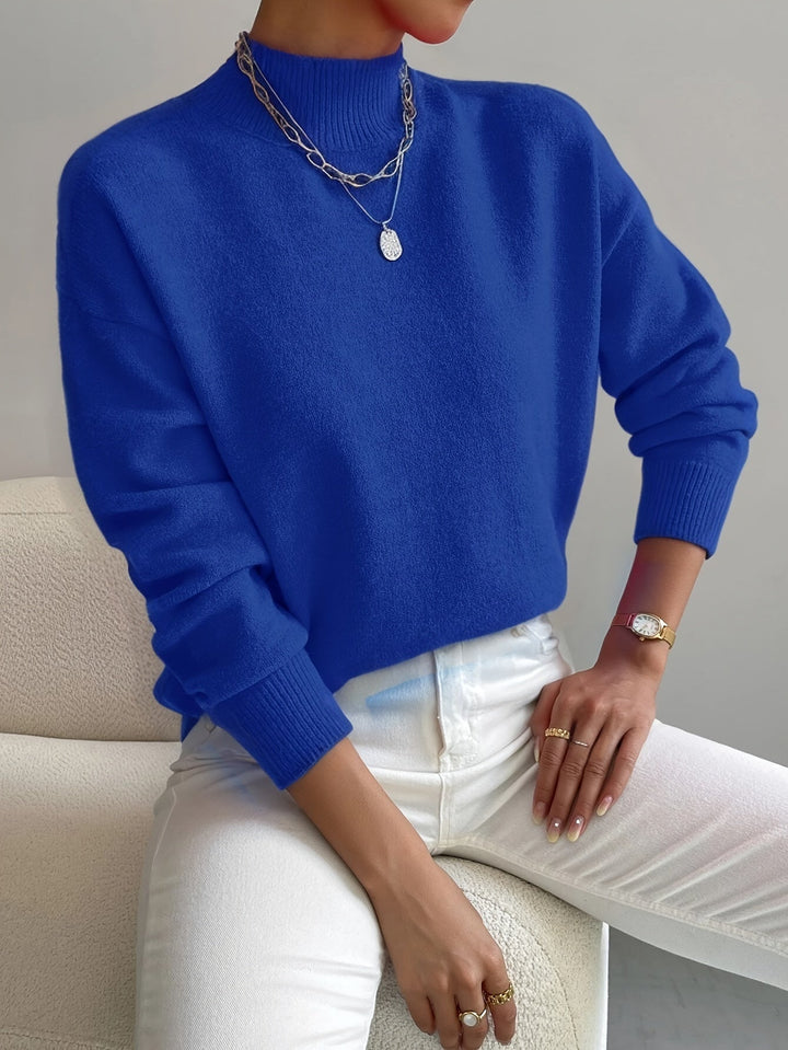 Mia | Cozy High-Neck Straight-Fit Sweater