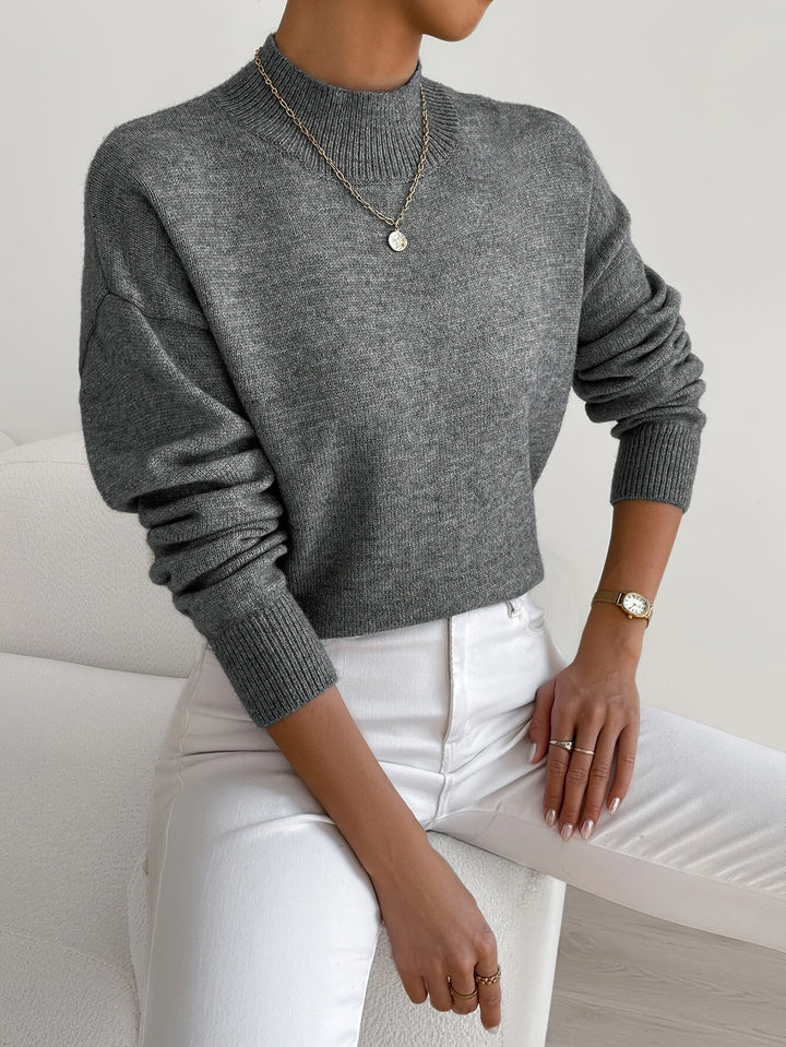 Mia | Cozy High-Neck Straight-Fit Sweater