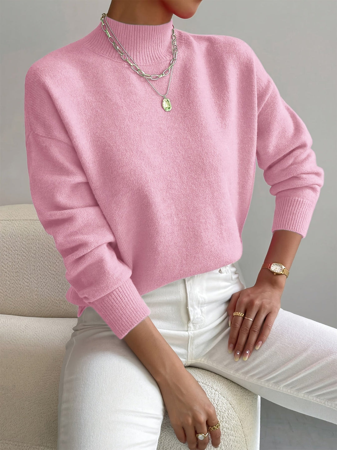 Yvonne | Cozy Elegant High-Neck Sweater