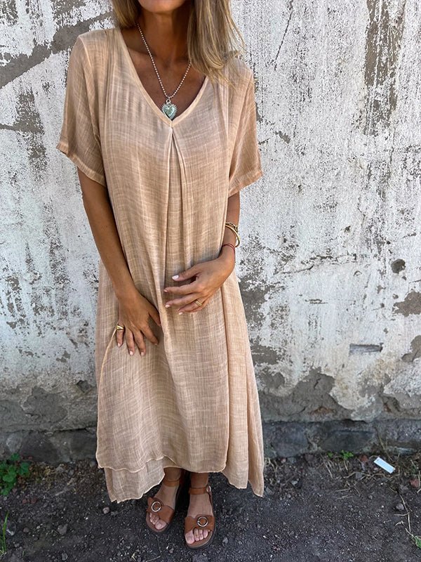 Kathleen | V-Neck Midi Dress