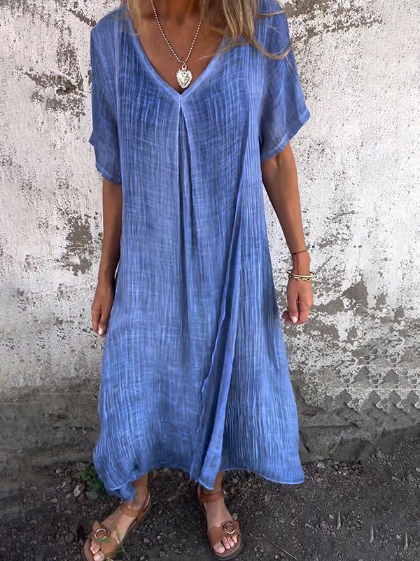 Kathleen | V-Neck Midi Dress
