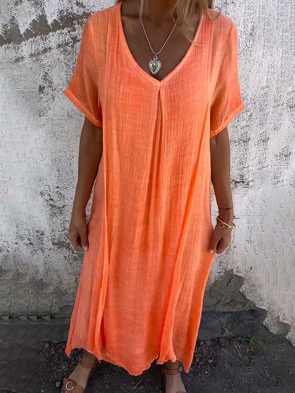 Kathleen | V-Neck Midi Dress