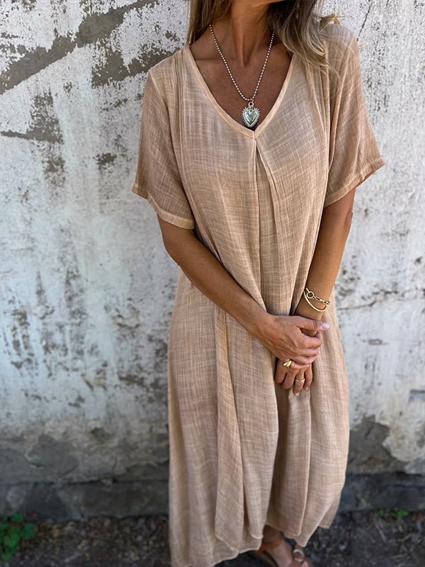Kathleen | V-Neck Midi Dress