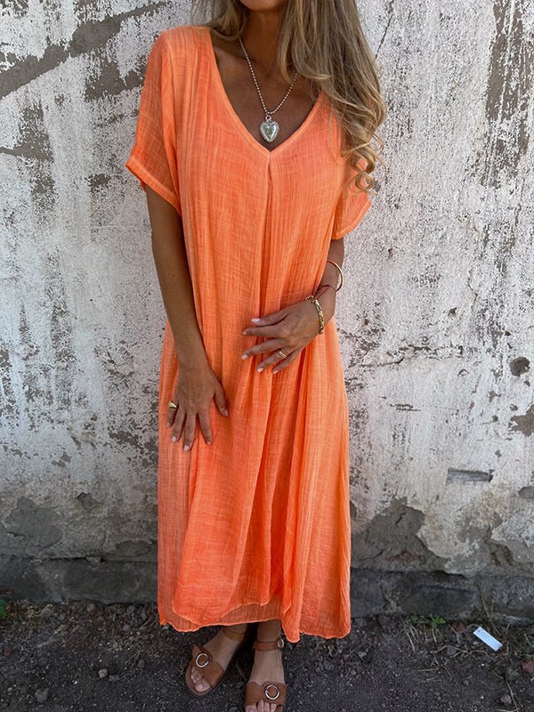 Kathleen | V-Neck Midi Dress