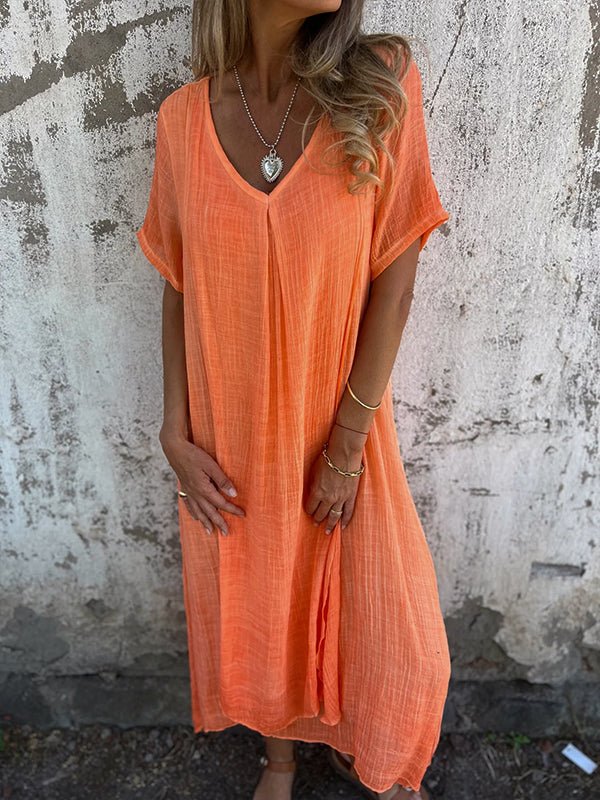 Kathleen | V-Neck Midi Dress