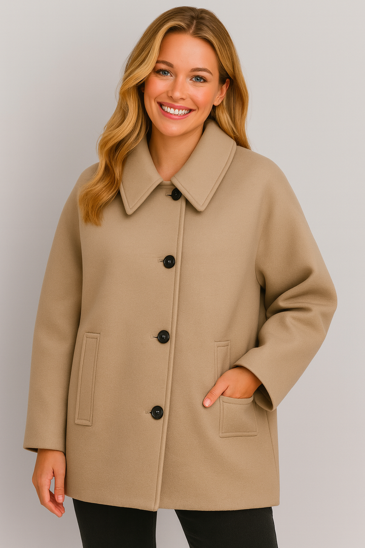 Lizzie | Elegant Oversized Long-Sleeve Coat