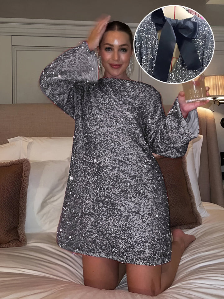 Lisa | Stylish Bow-Accent A-Line Dress