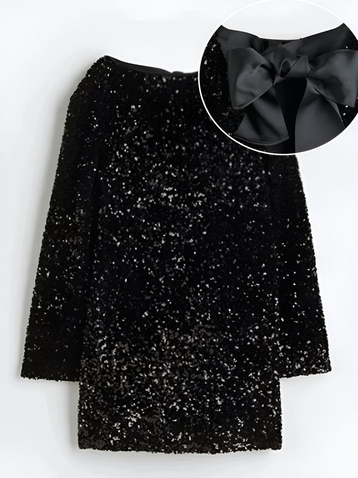 Lisa | Stylish Bow-Accent A-Line Dress