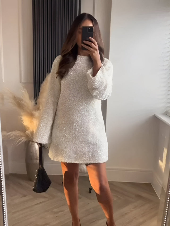 Lisa | Stylish Bow-Accent A-Line Dress