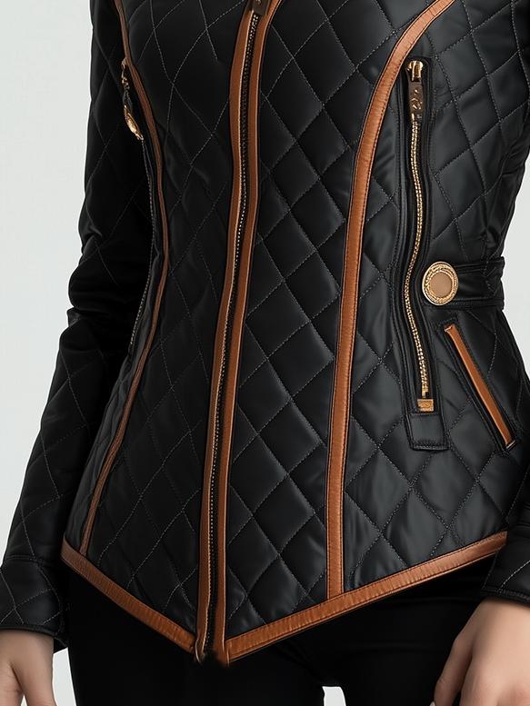 Paulina | Elegant Quilted Jacket with Zipper
