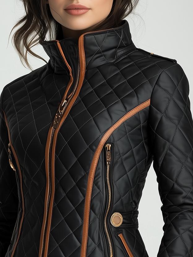 Paulina | Elegant Quilted Jacket with Zipper