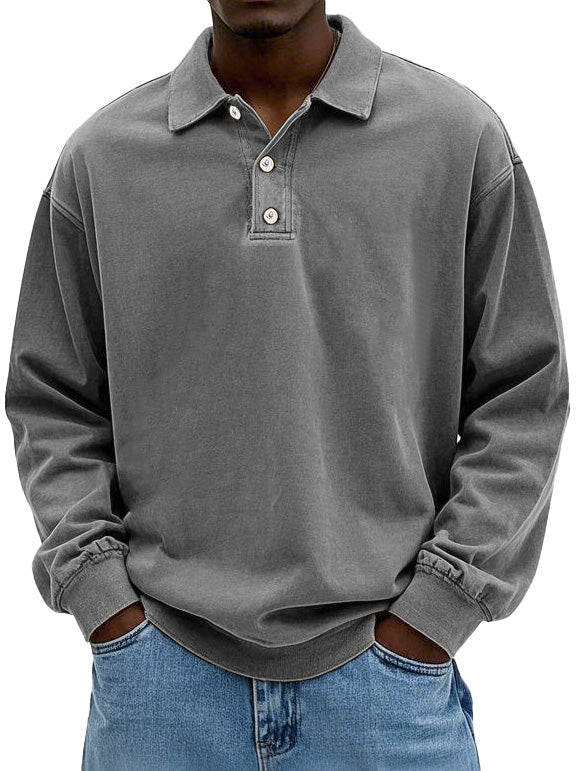 Brandon | Men's Casual Long Sleeve Polo