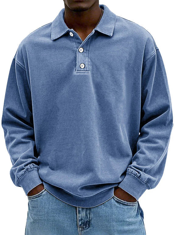 Brandon | Men's Casual Long Sleeve Polo