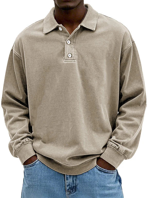 Brandon | Men's Casual Long Sleeve Polo