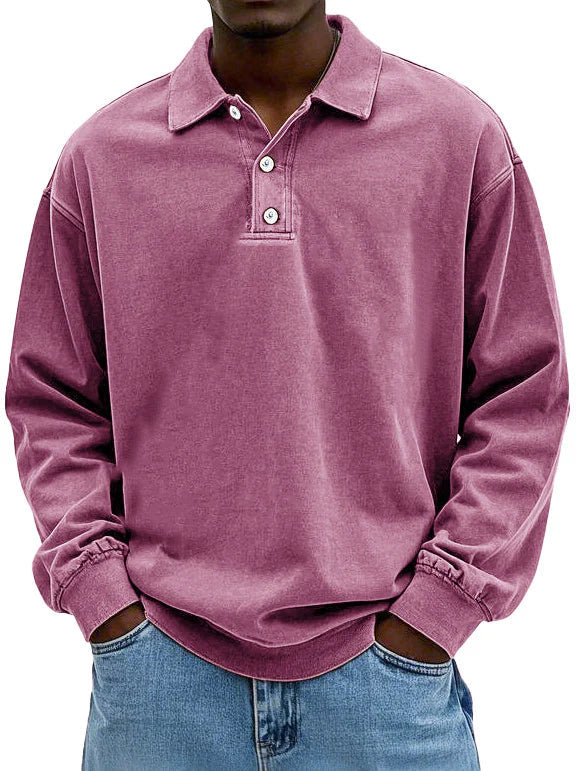 Brandon | Men's Casual Long Sleeve Polo