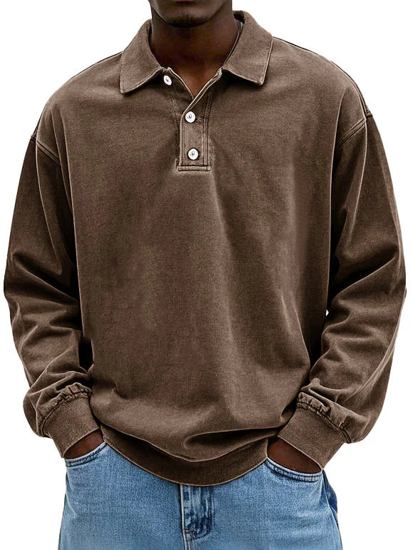 Brandon | Men's Casual Long Sleeve Polo