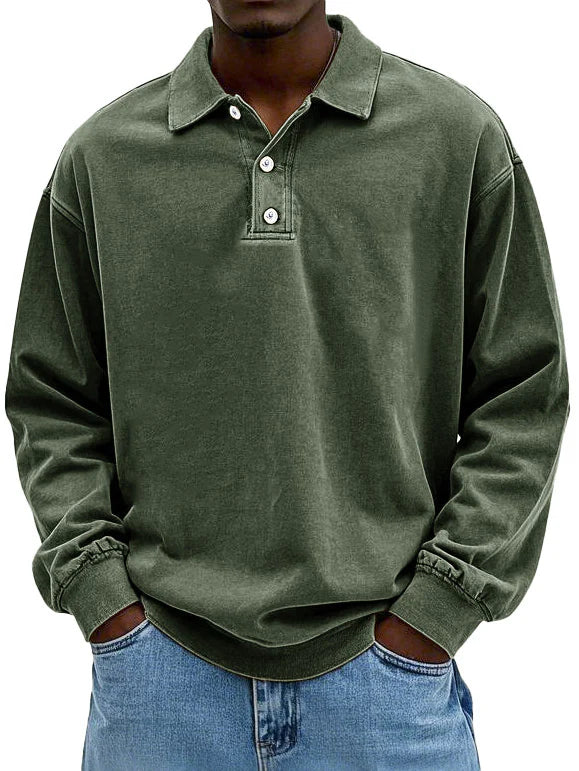 Brandon | Men's Casual Long Sleeve Polo