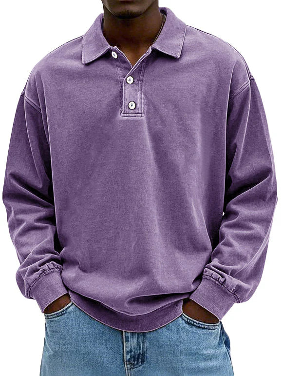 Brandon | Men's Casual Long Sleeve Polo