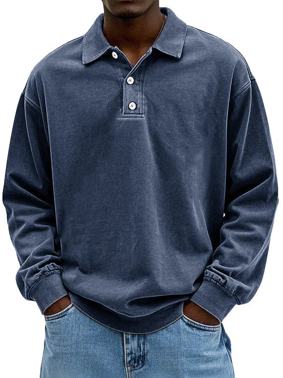 Brandon | Men's Casual Long Sleeve Polo