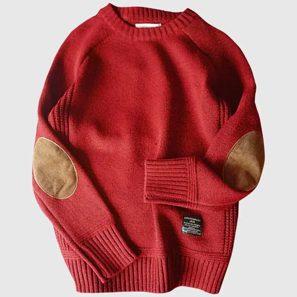 Cortina | Vintage Wool Knit Sweater with Elbow Patches