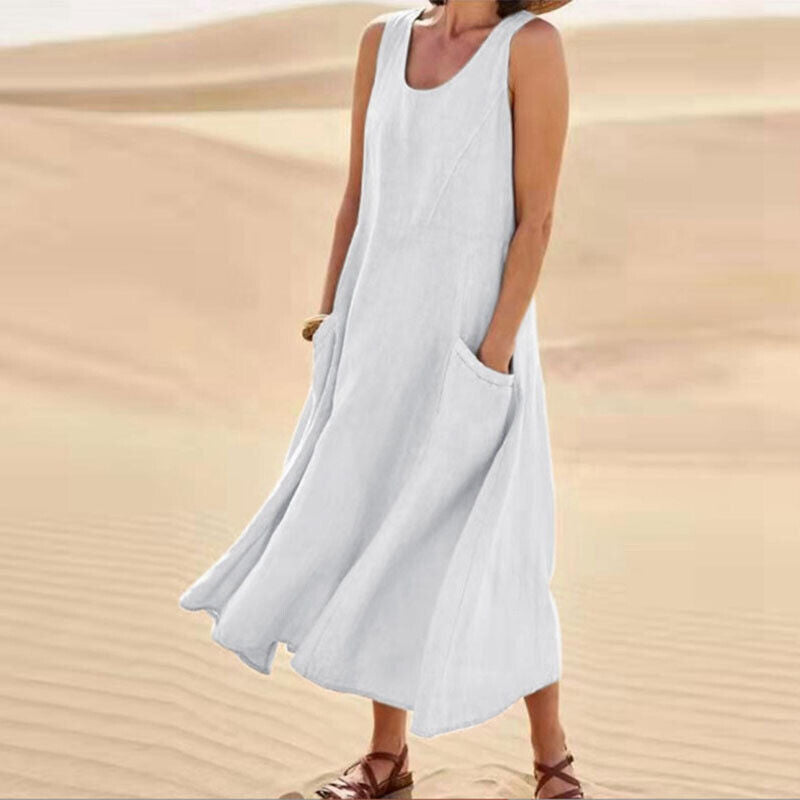 Alana | Sleeveless Midi Dress