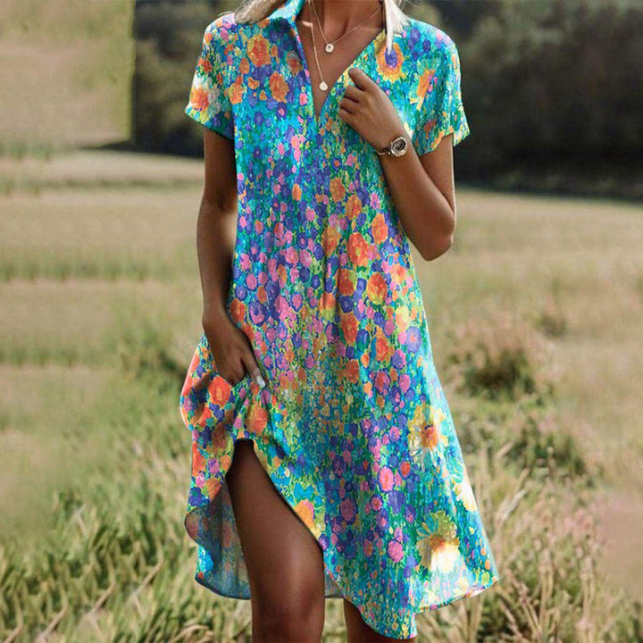 Rotchelle | Vintage V-Neck Dress