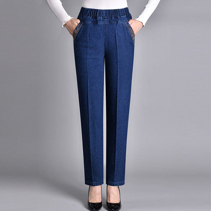 Karina | Elegant High-Waist Stretch Jeans