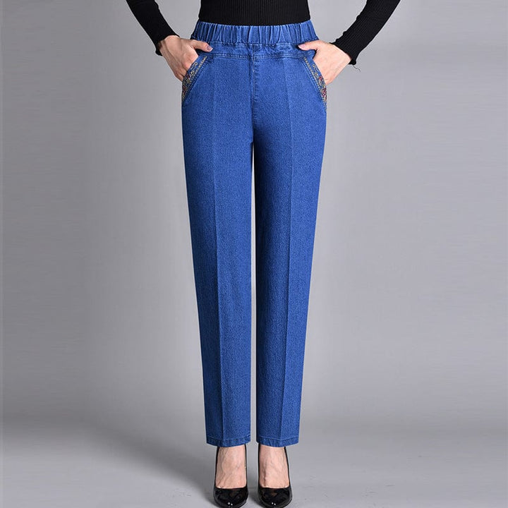 Karina | Elegant High-Waist Stretch Jeans