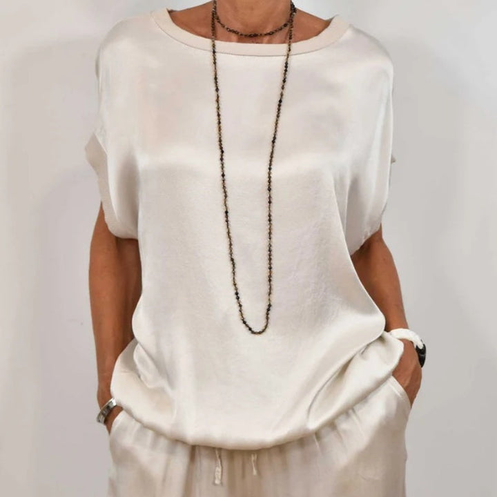 Marla | Modern Co-Ord Set with Flowy Top and Wide-Leg Pants