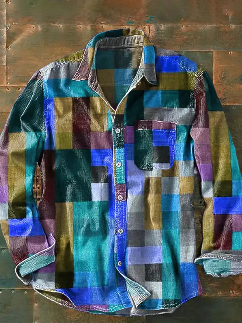 Lada | Vintage Patchwork Long Sleeve Shirt