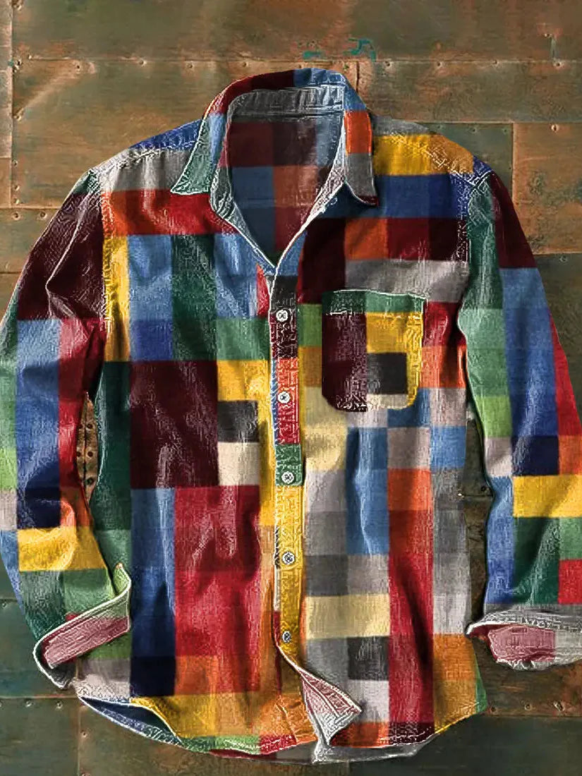 Lada | Vintage Patchwork Long Sleeve Shirt
