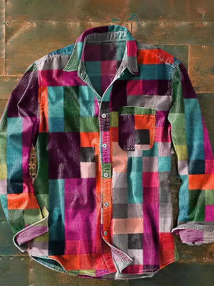 Lada | Vintage Patchwork Long Sleeve Shirt
