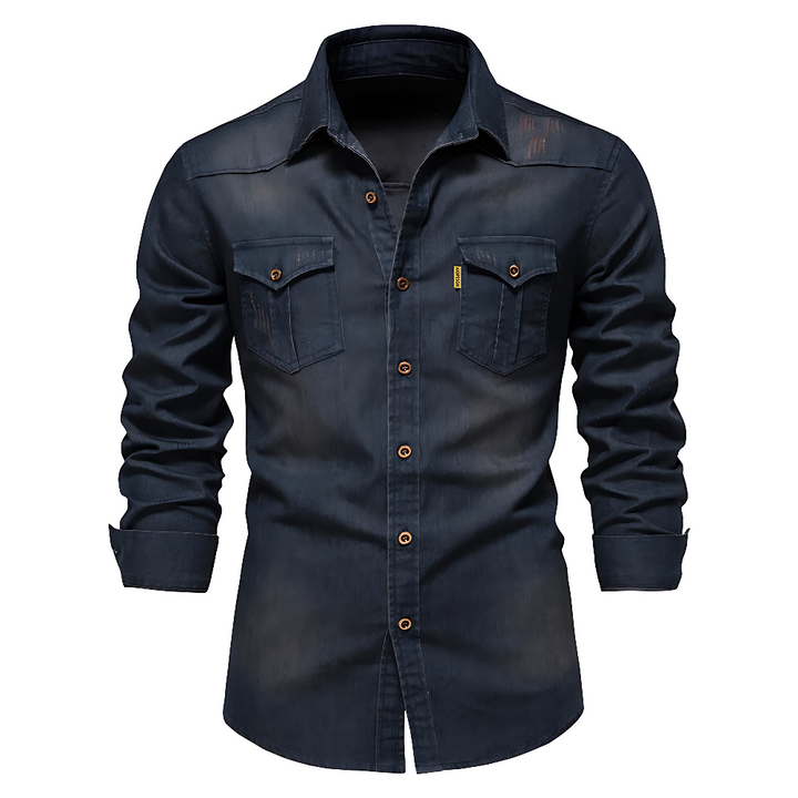 Jim | Classic Denim Structured Shirt