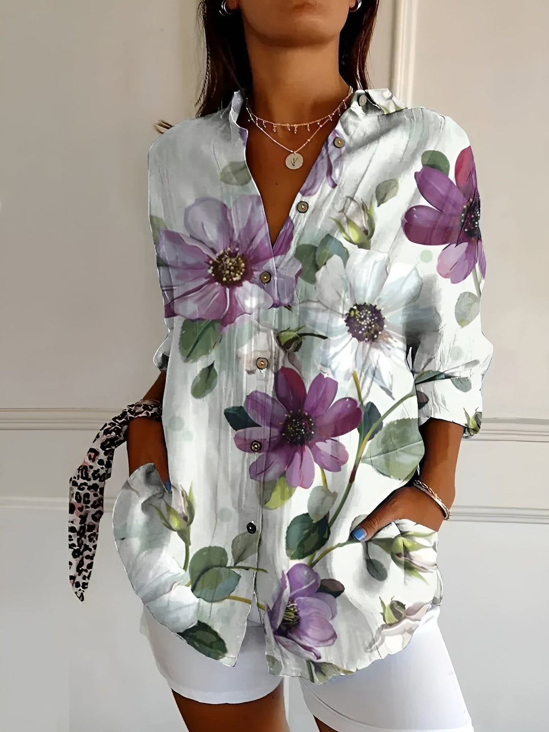 Karen | Casual Printed Blouse