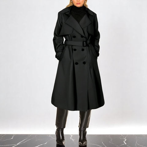 Thalassa | Elegant Double-Breasted Trench Coat